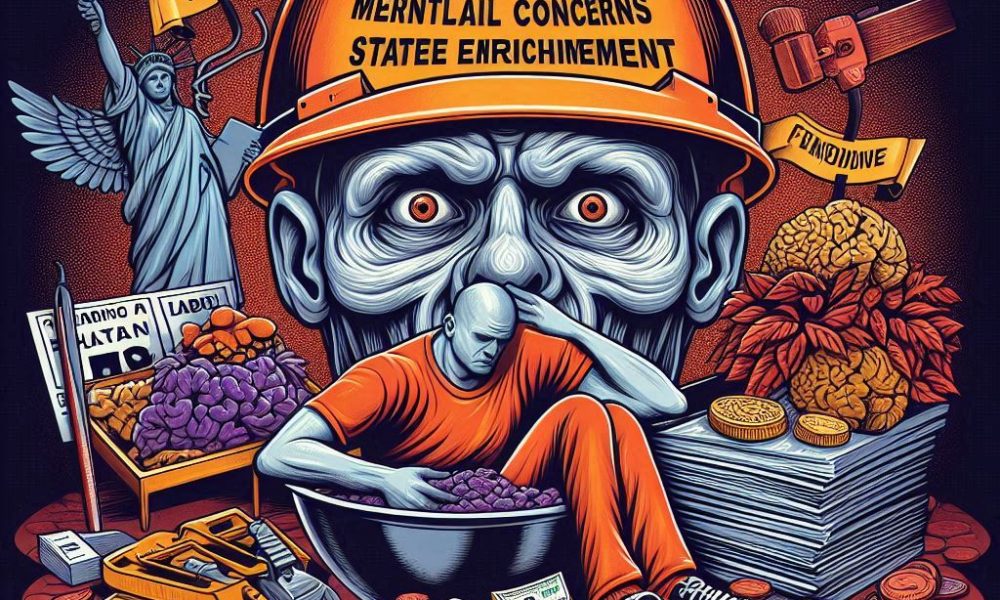 labor standards, mental health concerns, fines and state enrichment